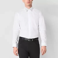 J. Ferrar Mens Long Sleeve Slim Fit Button-Down Shirt
