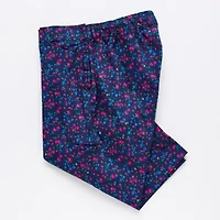 St. John's Bay Womens Plus Adaptive Easy-on + Easy-off Seated Wear Straight Mid Rise Capri Pant