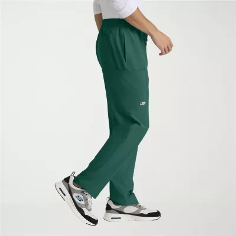 Skechers Skp718 Compass 5-Pocket Elastic Waistband Straight Leg Mens Stretch Fabric Moisture Wicking Scrub Pant