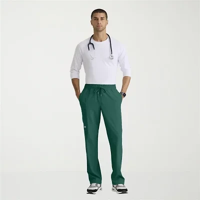 Skechers Skp718 Compass 5-Pocket Elastic Waistband Straight Leg Mens Stretch Fabric Moisture Wicking Scrub Pant