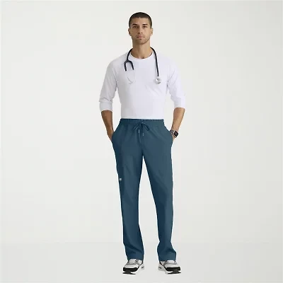 Skechers Skp718 Compass 5-Pocket Elastic Waistband Straight Leg Mens Big and Tall Stretch Fabric Moisture Wicking Scrub Pant