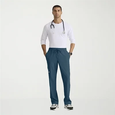 Skechers Skp718 Compass 5-Pocket Elastic Waistband Straight Leg Mens Stretch Fabric Moisture Wicking Scrub Pant