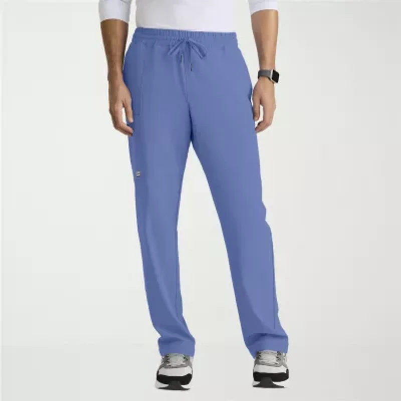 Skechers Skp718 Compass 5-Pocket Elastic Waistband Straight Leg Mens Stretch Fabric Moisture Wicking Scrub Pant