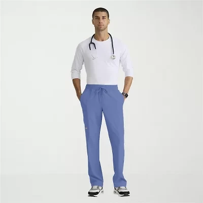Skechers Skp718 Compass 5-Pocket Elastic Waistband Straight Leg Mens Stretch Fabric Moisture Wicking Scrub Pant