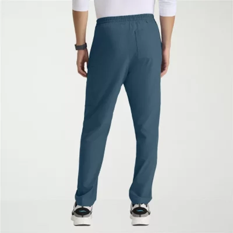 Skechers Skp718 Compass 5-Pocket Elastic Waistband Straight Leg Mens Short Stretch Fabric Moisture Wicking Scrub Pant