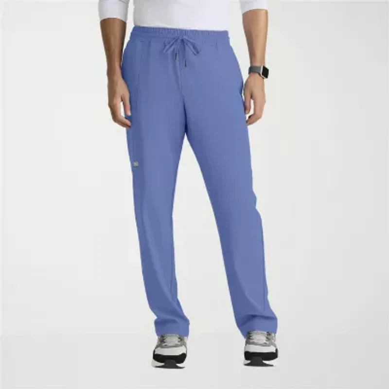 Skechers Skp718 Compass 5-Pocket Elastic Waistband Straight Leg Mens Big and Tall Stretch Fabric Moisture Wicking Scrub Pant