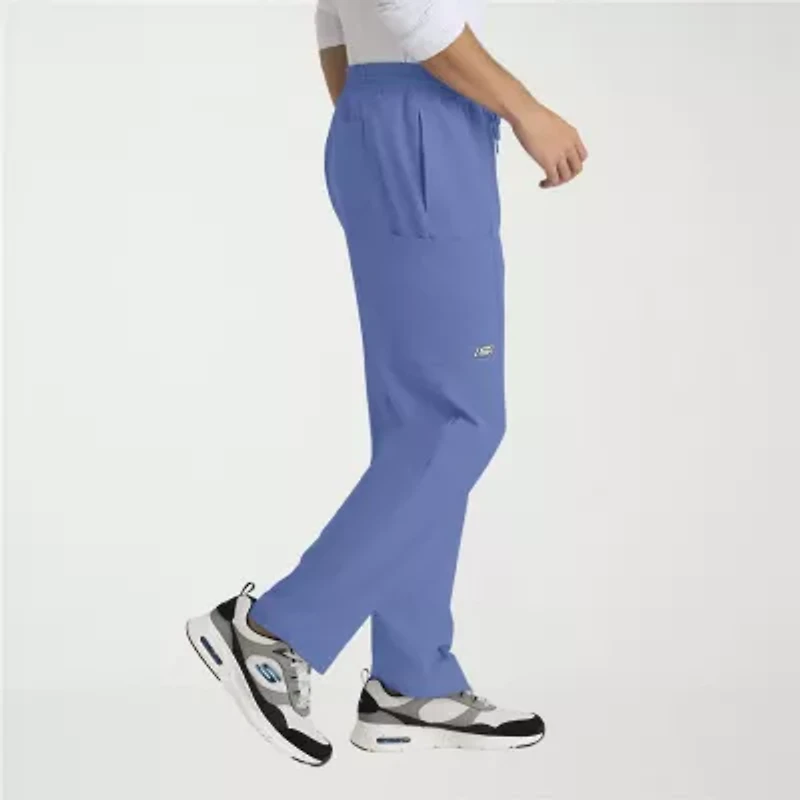 Skechers Skp718 Compass 5-Pocket Elastic Waistband Straight Leg Mens Big and Tall Stretch Fabric Moisture Wicking Scrub Pant