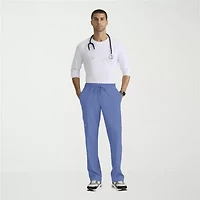 Skechers Skp718 Compass 5-Pocket Elastic Waistband Straight Leg Mens Big and Tall Stretch Fabric Moisture Wicking Scrub Pant