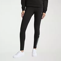 PUMA Womens Mid Rise Knit 28" Active Full Length Leggings