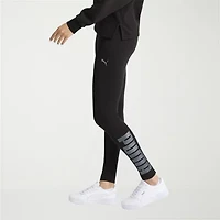 PUMA Womens Mid Rise Knit 28" Active Full Length Leggings