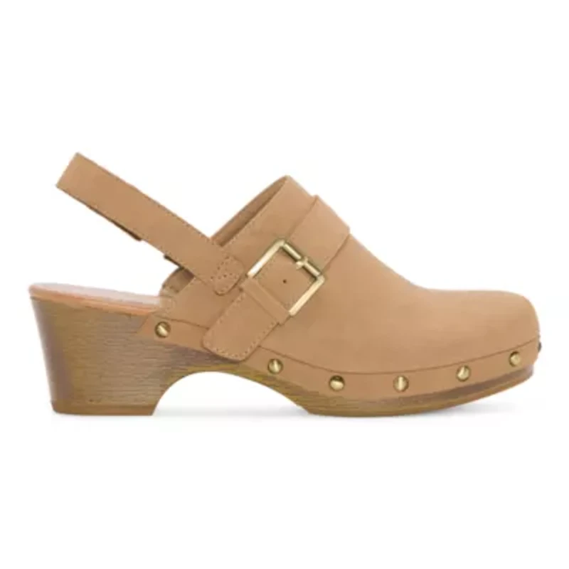 a.n.a Greenfield Womens Round Clogs