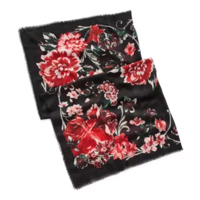 Collection Xiix Scroll Floral Copenhagen Square Floral Square Scarf