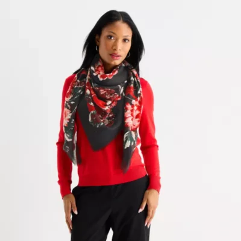 Collection Xiix Scroll Floral Copenhagen Square Floral Square Scarf