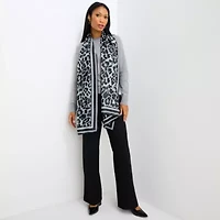 Collection Xiix Leopard Chiffon Oblong Scarf