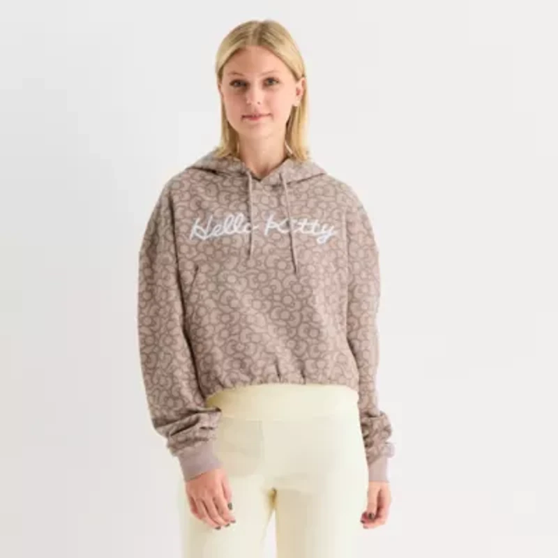 Girls Night Bubble Hoodie Womens Long Sleeve Hello Kitty Fleece