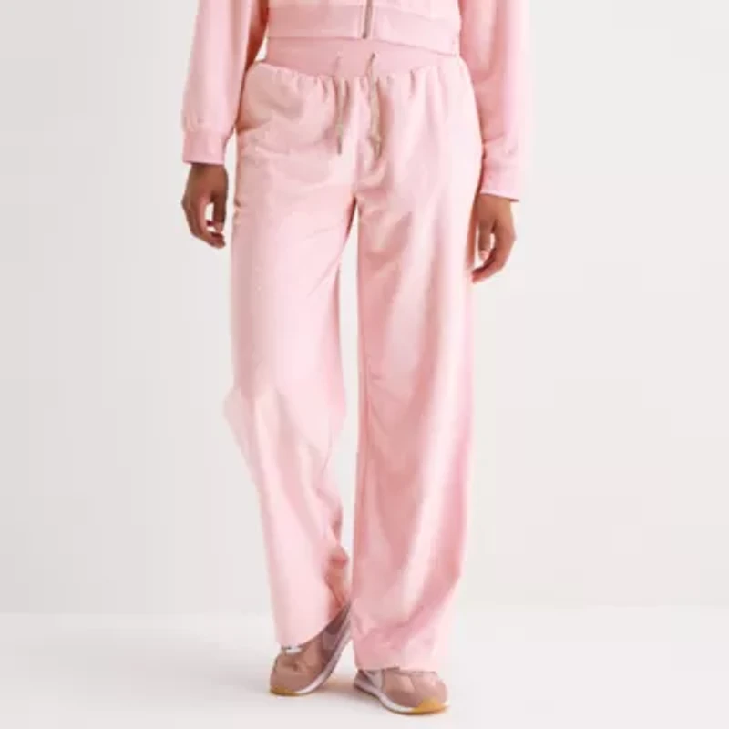 Womens Juniors Straight High Rise Hello Kitty Sweatpant