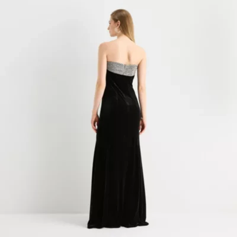 Sam And Jess Velvet Womens Evening Gown