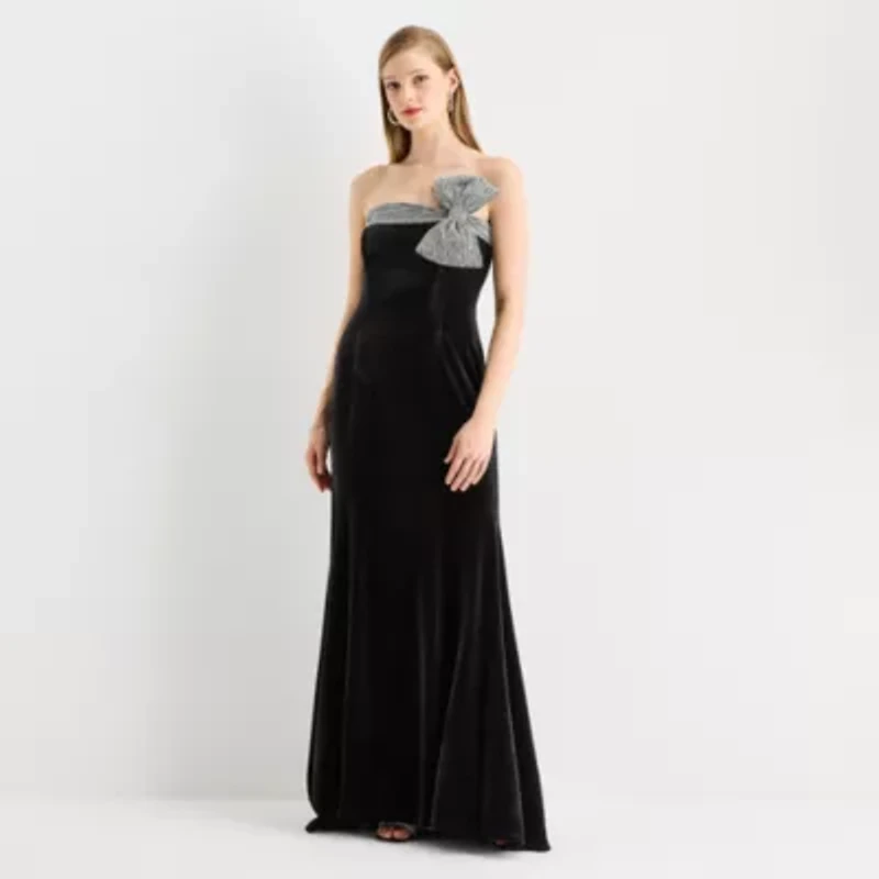 Sam And Jess Velvet Womens Evening Gown