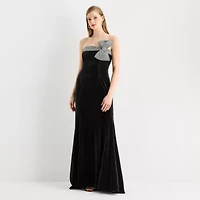 Sam And Jess Velvet Womens Evening Gown