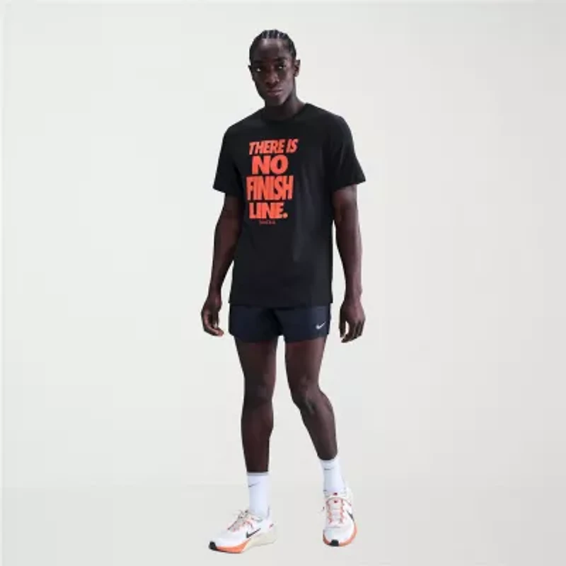 Nike Dri-Fit Just Do It Mens Crew Neck Short Sleeve Regular Fit Graphic T-Shirt