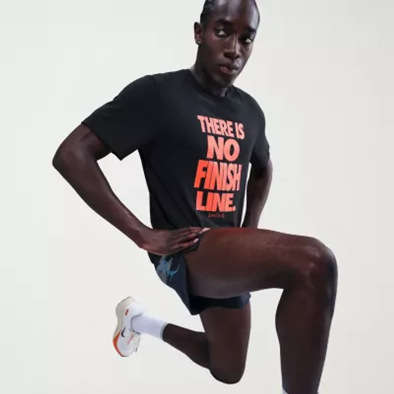 Nike Dri-Fit Just Do It Mens Crew Neck Short Sleeve Regular Fit Graphic T-Shirt