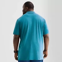 St. John's Bay Premium Stretch Big and Tall Mens Classic Fit Short Sleeve Polo Shirt