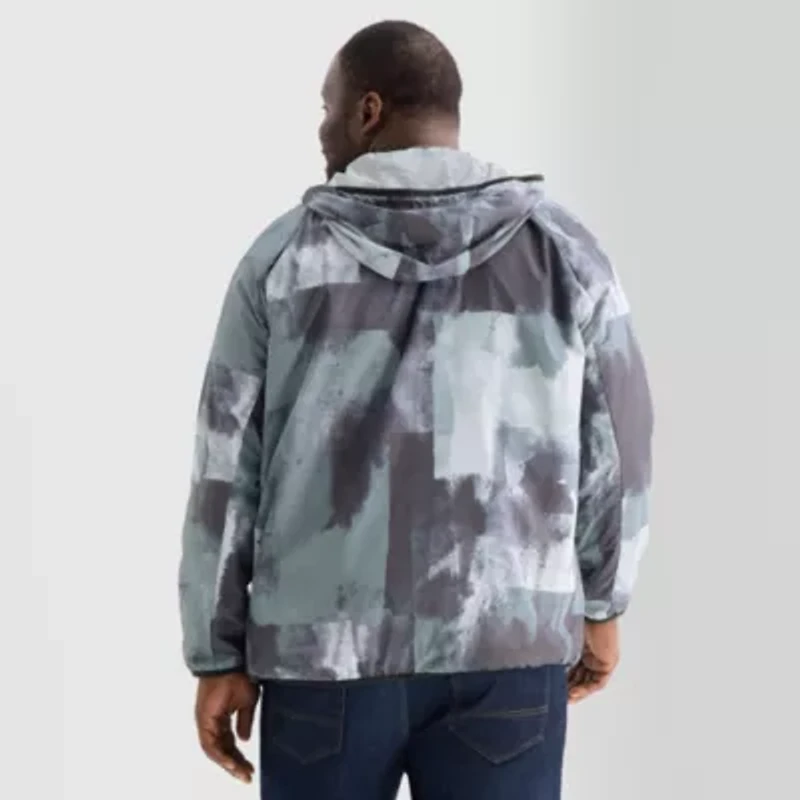 Shaquille O'Neal XLG Water Resistant Lightweight Big and Tall Track Jacket