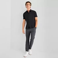 Stylus Mens Short Sleeve Button-Down Shirt