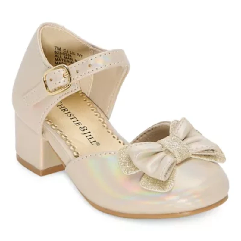 Christie & Jill Lil Ivy Toddler Girls Round Mary Jane Shoes