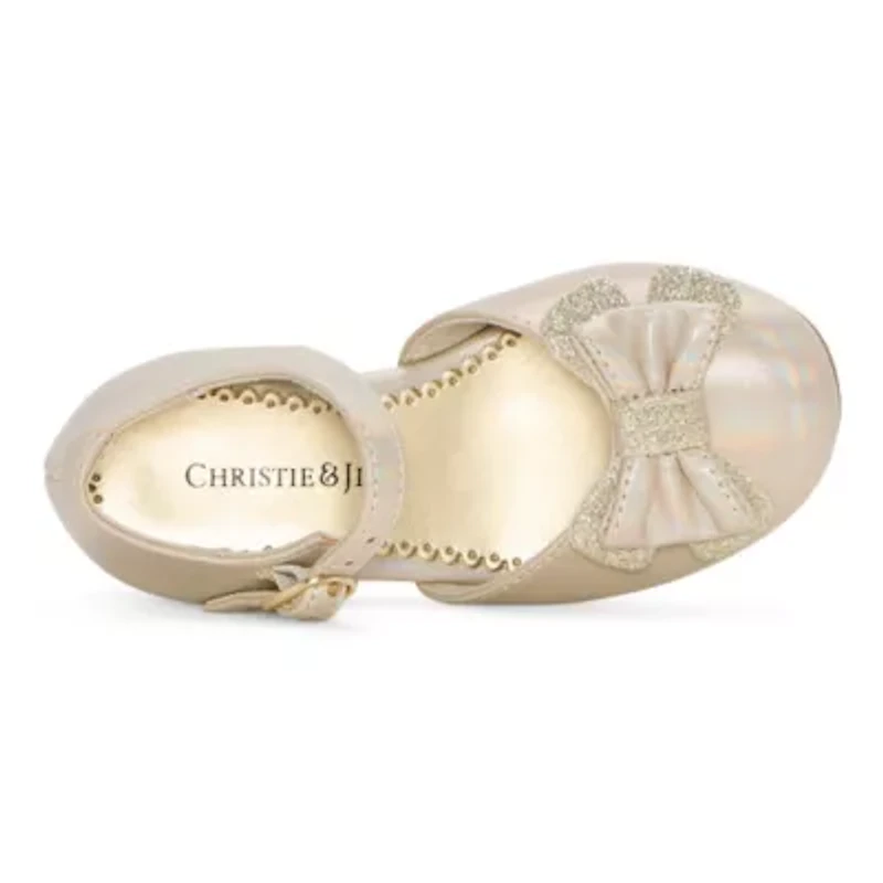 Christie & Jill Lil Ivy Toddler Girls Round Mary Jane Shoes