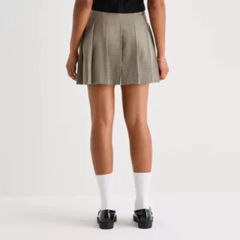 by&by Womens Juniors High Rise A-Line Skirt