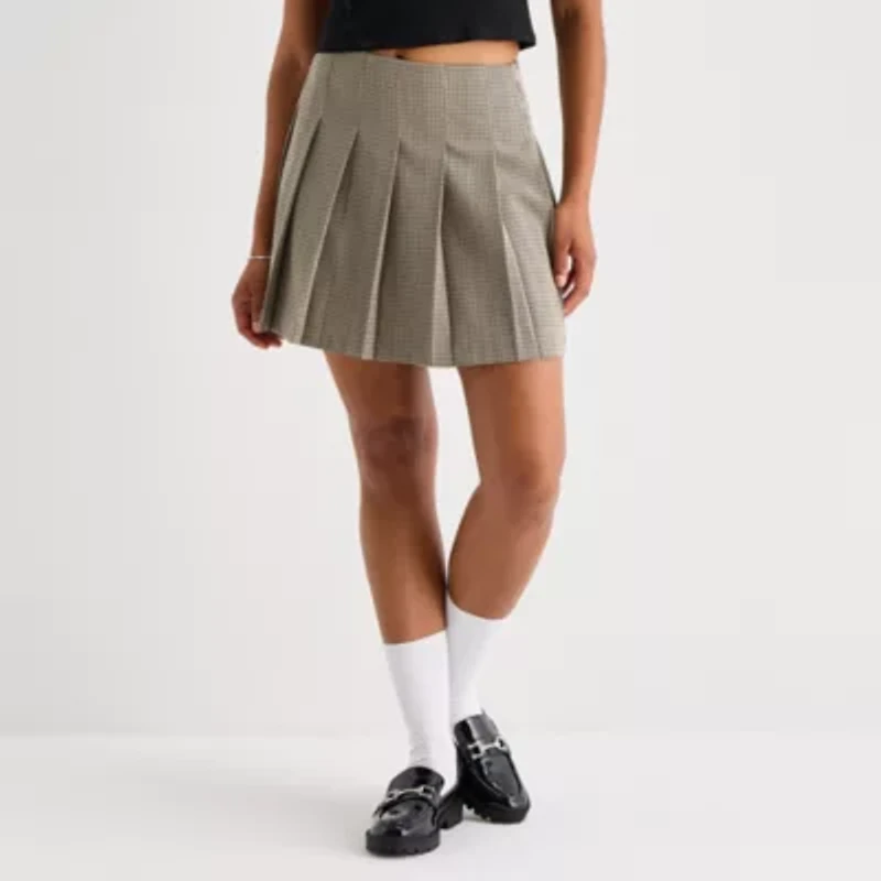 by&by Womens Juniors High Rise A-Line Skirt