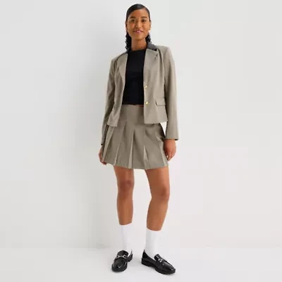 by&by Womens Juniors High Rise A-Line Skirt