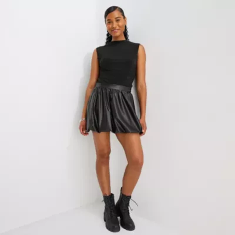 by&by Womens Juniors Mid Rise A-Line Skirt
