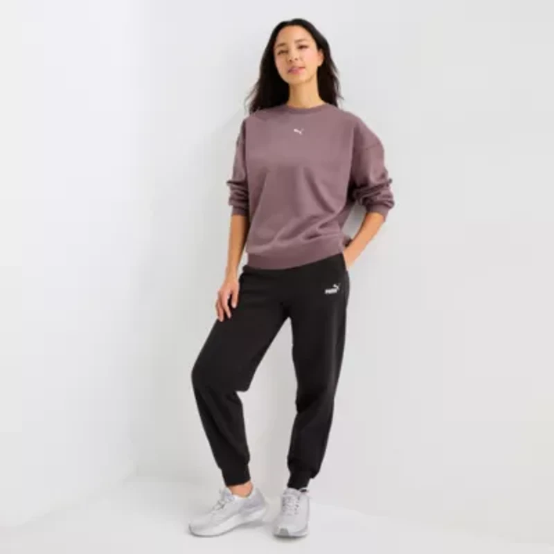 PUMA Womens Crew Neck Long Sleeve Sweatshirt