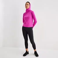 Xersion EverUltra Womens Hooded Long Sleeve Active T-Shirt