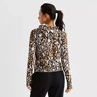 Xersion EverUltra Womens Hooded Long Sleeve Active T-Shirt