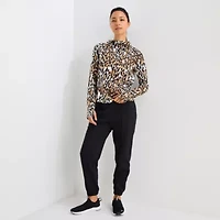 Xersion EverUltra Womens Hooded Long Sleeve Active T-Shirt