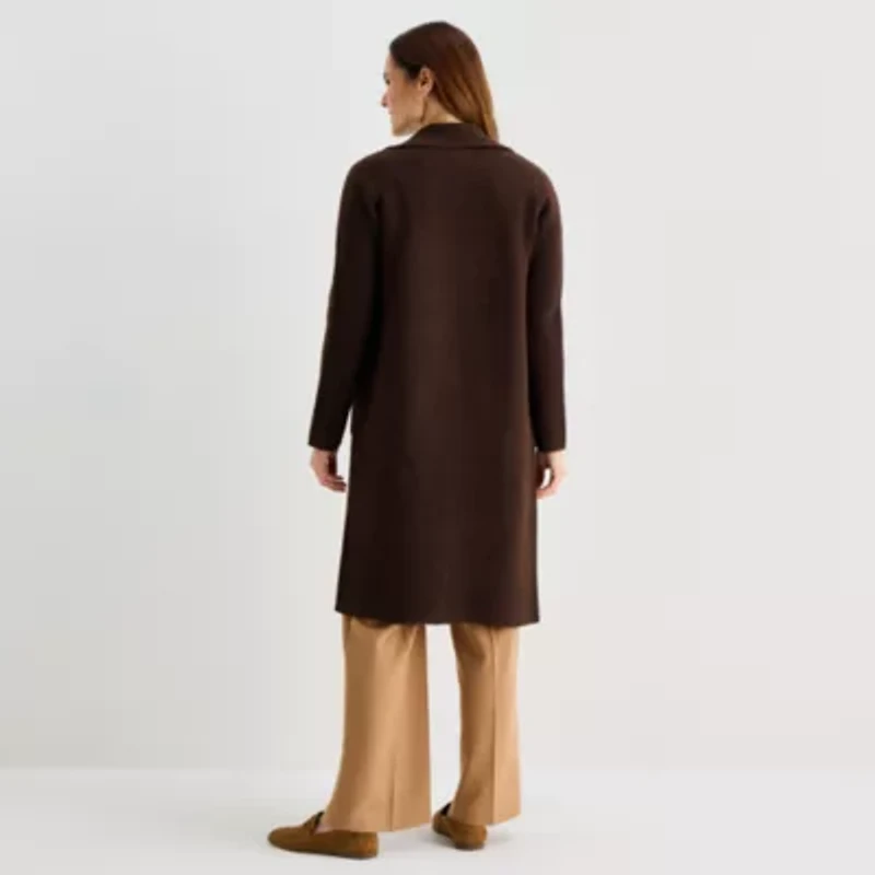 Liz Claiborne Womens Long Sleeve Open Front Cardigan