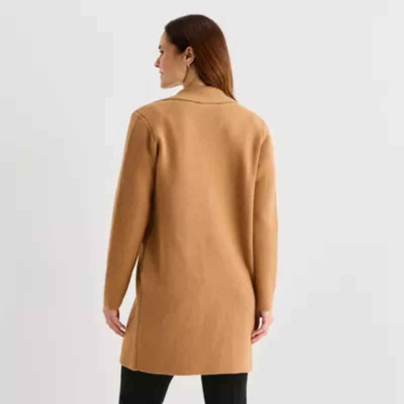 Liz Claiborne Womens V Neck Long Sleeve Button Cardigan