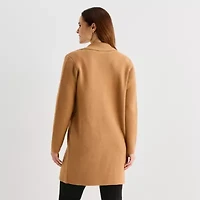 Liz Claiborne Womens V Neck Long Sleeve Button Cardigan