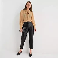 Worthington Womens Long Sleeve Blouse