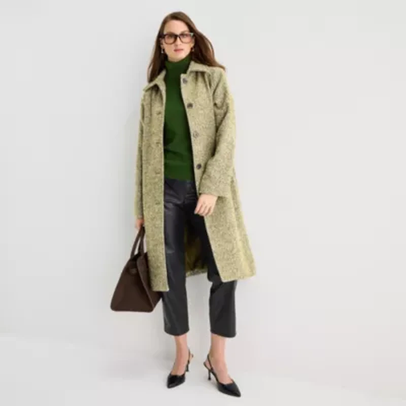 Worthington Womens Heavyweight Topcoat Coat