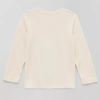 Okie Dokie Toddler & Little Boys Crew Neck Long Sleeve Regular Fit Graphic T-Shirt