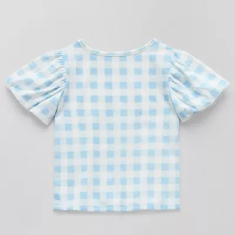 Okie Dokie Girls Crew Neck Short Sleeve Graphic T-Shirt