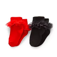 Piper & Jax Baby Girls Crew Socks