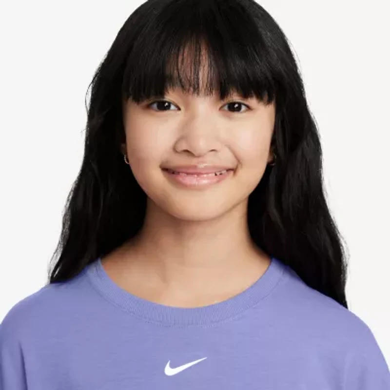 Nike One Big Kid Girls Crew Neck Short Sleeve Active T-Shirt