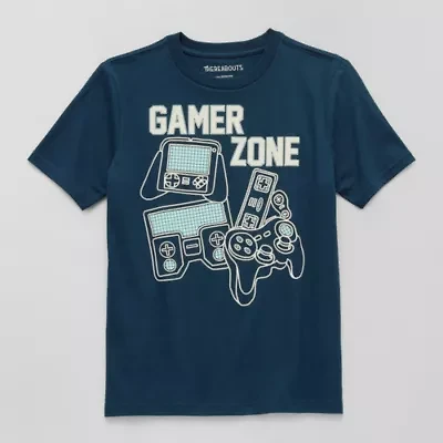 Thereabouts Little & Big Kid Boys Crew Neck Short Sleeve Regular Fit Graphic T-Shirt