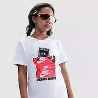 Nike Club Big Kid Unisex Crew Neck Short Sleeve Classic Fit Graphic T-Shirt