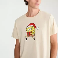 AEROPOSTALE Mens Crew Neck Short Sleeve Regular Fit Spongebob Graphic T-Shirt